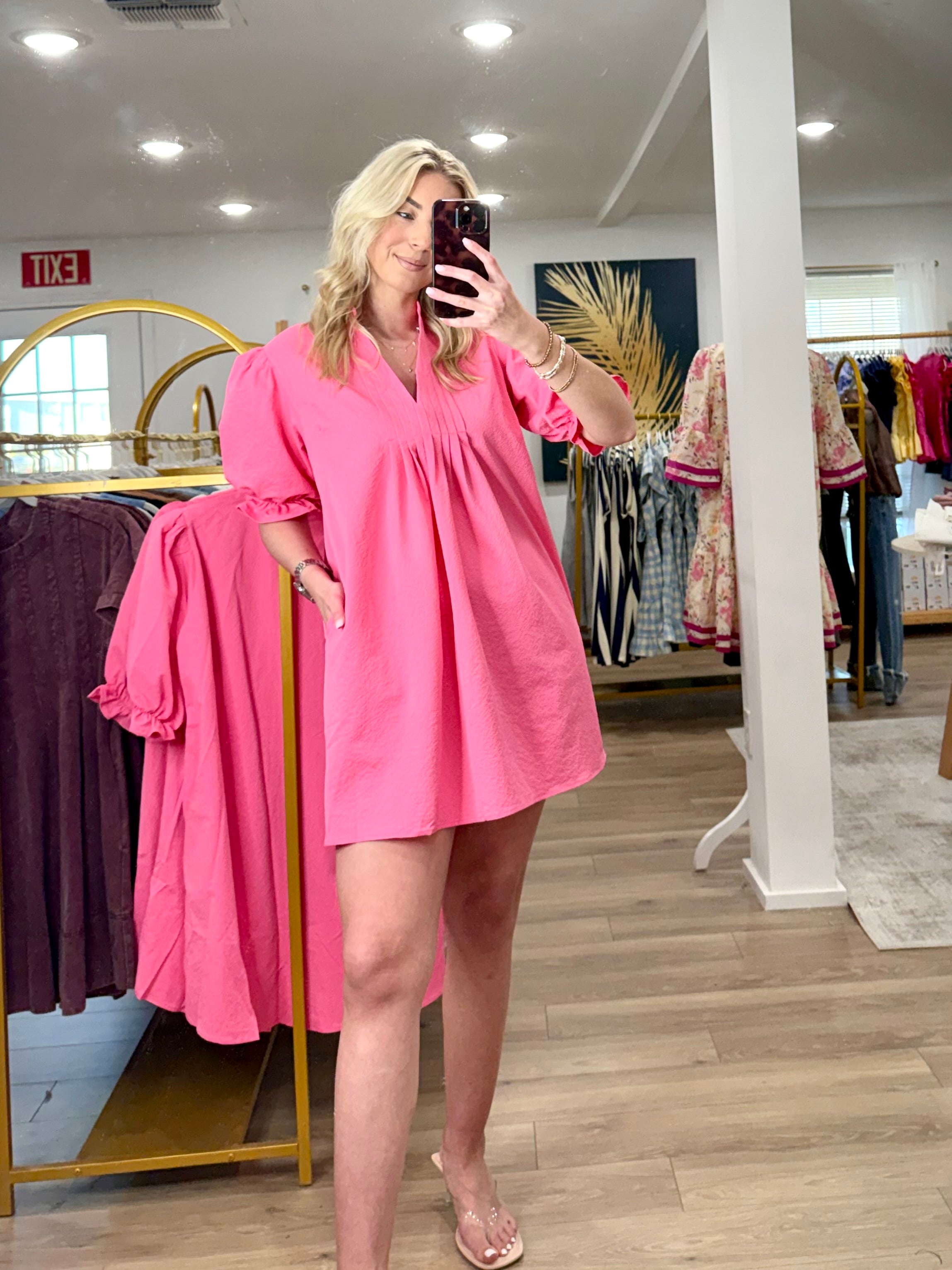 Lapel Collar Dress