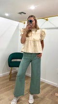 Soft Washed Wide Leg Pants