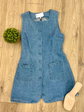 Denim Button Down Mini Dress