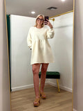Textured Babydoll Mini Dress