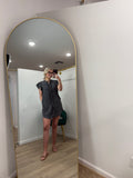 Snow Washed Down Ruffle Mini Dress