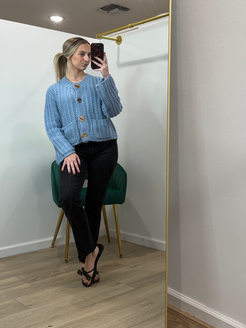 Chunky Long Sleeve Sweater Jacket