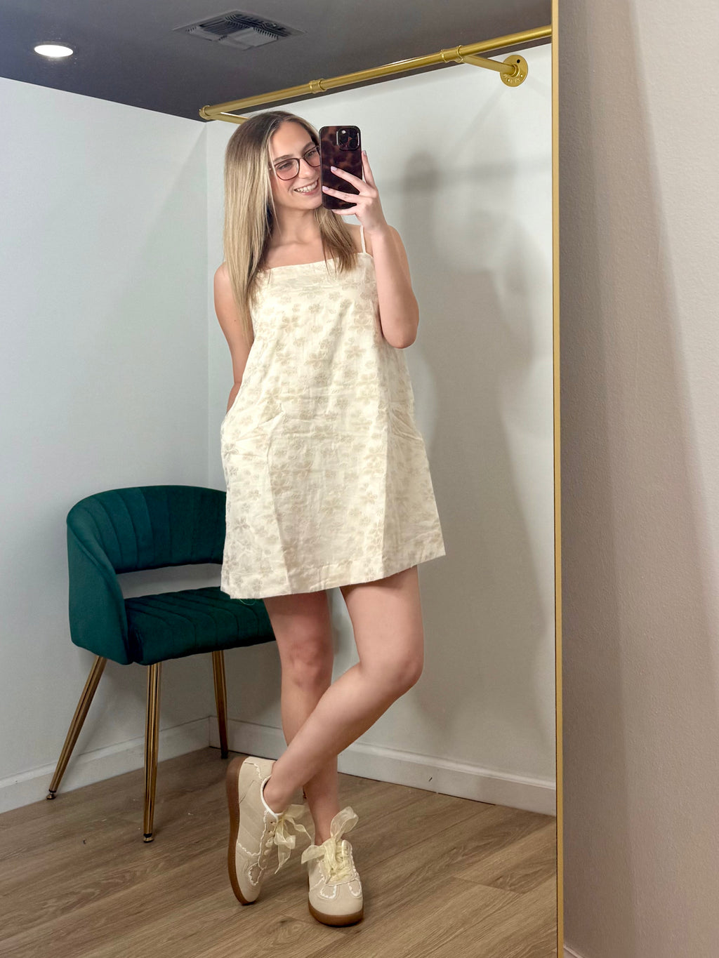 Floral Jacquard Dress
