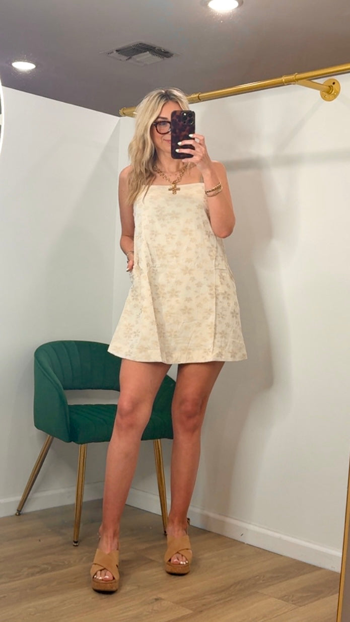 Floral Jacquard Dress