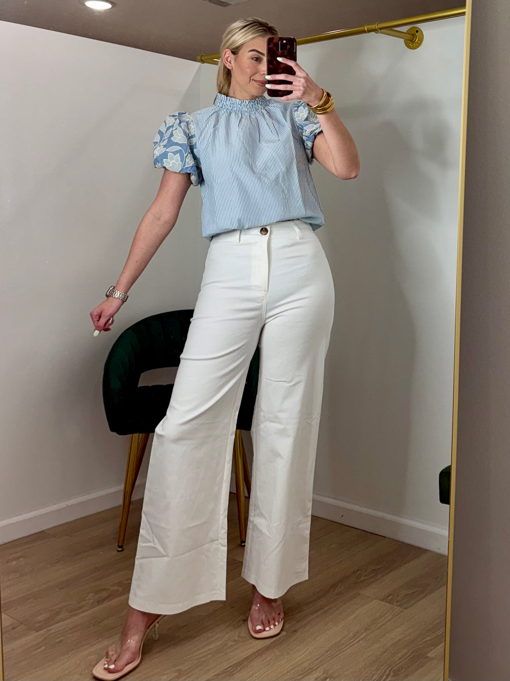 High Waist Pants White