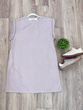 Plus-Cap Sleeve Braided Detail Knit Dress With Pockets