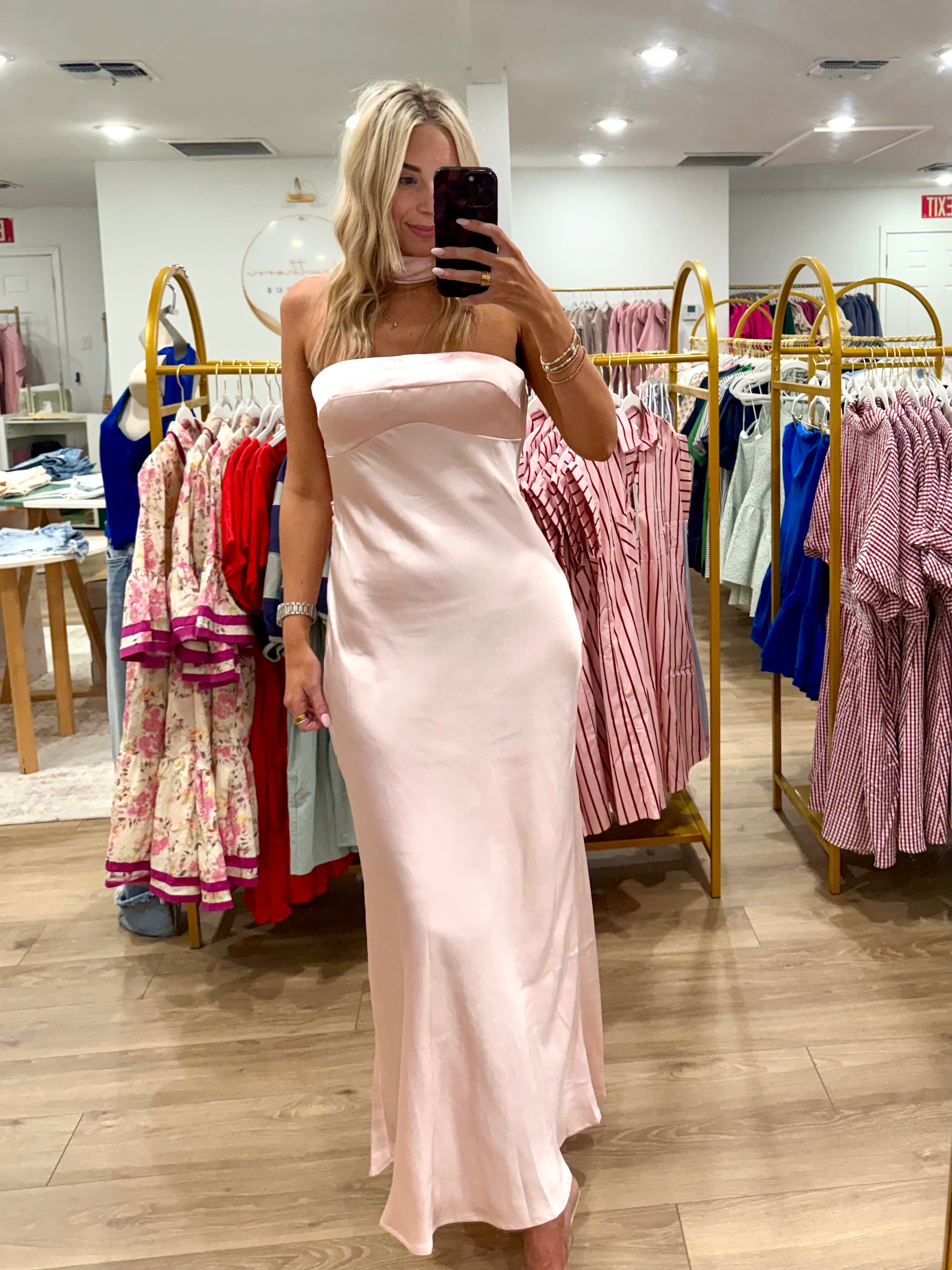 Blush Neck Formal Dress