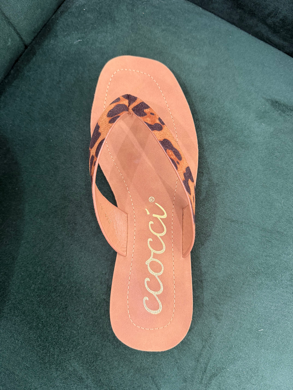 Cocci Leopard Flip Flips