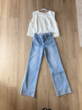 Lovervet High Rise Vintage Flare Patch Pocket